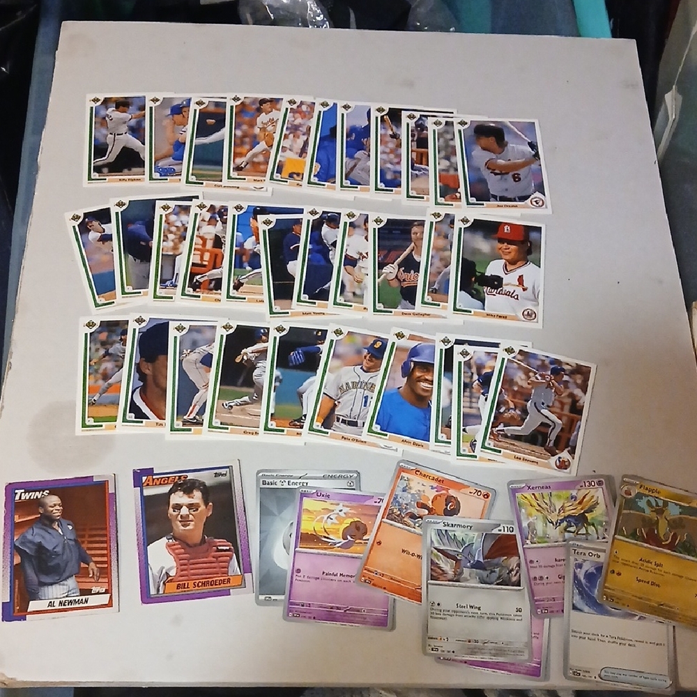 Assorted Baseball and Pokémon Trading Cards